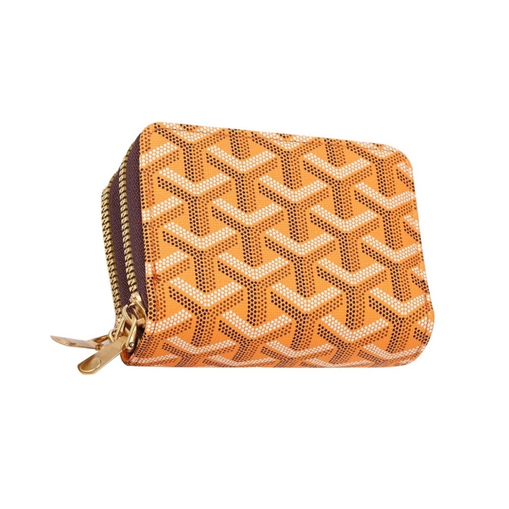 Luxury Compact Card Holder in Jaune/Yellow | Structured Accordion Travel Wallet